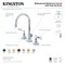 Kingston Brass KS2982CFL Century Widespread Bathroom Faucet W/ Brass Pop-Up, Brass KS2982CFL - alternate 5